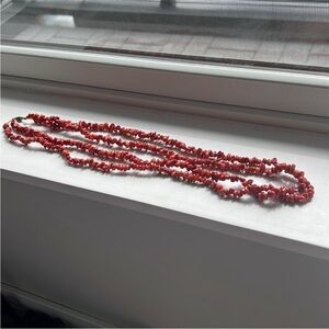 Orange stone necklace